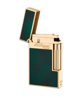 St Dupont Luxus Vintage Lighter Ligne 2 green